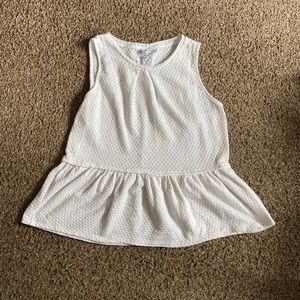 Cream colored Peplum